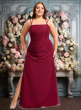 Load image into Gallery viewer, Julia Trumpet/Mermaid Square Floor-Length Chiffon Bridesmaid Dress XXCP0025826