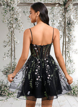 Load image into Gallery viewer, Krista A-line V-Neck Short Lace Homecoming Dress XXCP0025693