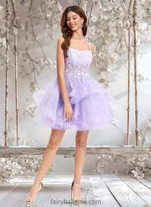 Henrietta Ball-Gown/Princess Sweetheart Short Tulle Homecoming Dress XXCP0025677