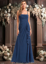 Load image into Gallery viewer, Pam A-line Square Floor-Length Chiffon Bridesmaid Dress With Ruffle XXCP0025732