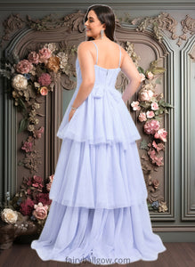 Dahlia Ball-Gown/Princess Sweetheart Sweep Train Tulle Prom Dresses With Bow XXCP0025843