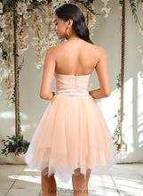 Load image into Gallery viewer, Elliana Ball-Gown/Princess Sweetheart Short Tulle Homecoming Dress With Bow XXCP0025719