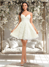 Load image into Gallery viewer, Alondra A-line V-Neck Short Lace Homecoming Dress XXCP0025708