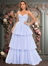 Load image into Gallery viewer, Dahlia Ball-Gown/Princess Sweetheart Sweep Train Tulle Prom Dresses With Bow XXCP0025843