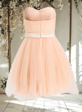 Load image into Gallery viewer, Elliana Ball-Gown/Princess Sweetheart Short Tulle Homecoming Dress With Bow XXCP0025719