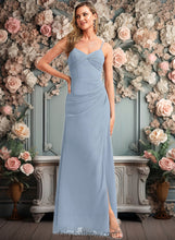 Load image into Gallery viewer, Kailyn A-line V-Neck Floor-Length Chiffon Bridesmaid Dress XXCP0025726