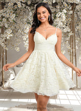 Load image into Gallery viewer, Alondra A-line V-Neck Short Lace Homecoming Dress XXCP0025708