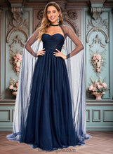 Load image into Gallery viewer, Aisha Ball-Gown/Princess Sweetheart Sweep Train Tulle Prom Dresses With Beading Sequins XXCP0025848