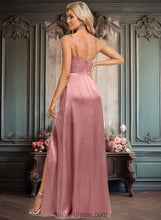 Load image into Gallery viewer, Anabel A-line Cowl Floor-Length Stretch Satin Prom Dresses XXCP0025881