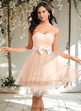 Load image into Gallery viewer, Elliana Ball-Gown/Princess Sweetheart Short Tulle Homecoming Dress With Bow XXCP0025719