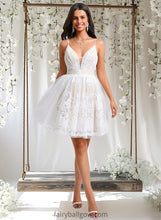 Load image into Gallery viewer, Sasha Ball-Gown/Princess V-Neck Short Tulle Lace Homecoming Dress With Pleated XXCP0025711