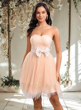 Load image into Gallery viewer, Elliana Ball-Gown/Princess Sweetheart Short Tulle Homecoming Dress With Bow XXCP0025719