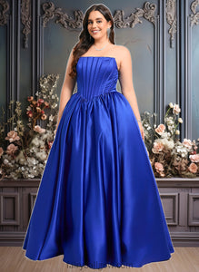 Hailee Ball-Gown/Princess Straight Floor-Length Satin Prom Dresses XXCP0025831