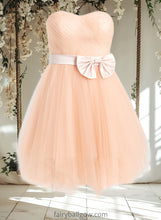 Load image into Gallery viewer, Elliana Ball-Gown/Princess Sweetheart Short Tulle Homecoming Dress With Bow XXCP0025719