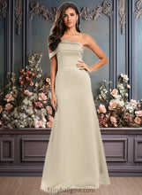 Load image into Gallery viewer, Cornelia A-line Asymmetrical Off the Shoulder Floor-Length Satin Prom Dresses XXCP0025884