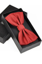 Load image into Gallery viewer, Fashion Polyester Bow Tie Red