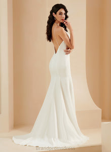 V-neck Annalise Court Wedding Chiffon Train Wedding Dresses Dress Trumpet/Mermaid