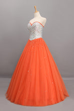 Load image into Gallery viewer, 2024 Bicolor Quinceanera Dresses Sweetheart Ball Gown Floor-Length Beaded Bodice