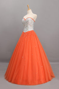 2024 Bicolor Quinceanera Dresses Sweetheart Ball Gown Floor-Length Beaded Bodice