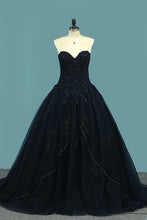 Load image into Gallery viewer, 2024 New Arrival Sweetheart Quinceanera Dresses Tulle With Applique And Jacket