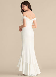 Off-the-Shoulder Dress Olga Asymmetrical With Ruffles Cascading Trumpet/Mermaid Wedding Wedding Dresses