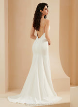 Load image into Gallery viewer, V-neck Annalise Court Wedding Chiffon Train Wedding Dresses Dress Trumpet/Mermaid