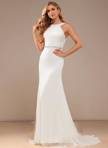 Dress Gracelyn With Wedding Dresses Neck Beading Lace Court Wedding Trumpet/Mermaid Train High Chiffon