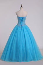 Load image into Gallery viewer, 2024 Ball Gown Sweetheart Quinceanera Dresses With Beading Tulle