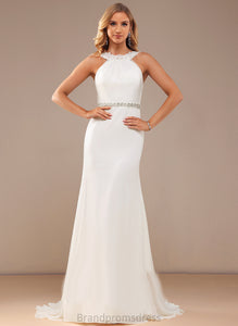 Dress Gracelyn With Wedding Dresses Neck Beading Lace Court Wedding Trumpet/Mermaid Train High Chiffon