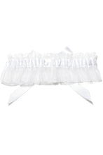 Load image into Gallery viewer, Elegant Organza With Rhinestone Wedding Garters