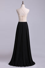 Load image into Gallery viewer, 2024 Prom Dresses A Line Floor Length Halter Chiffon