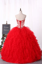 Load image into Gallery viewer, 2024 Sweetheart Ball Gown Quinceanera Dresses Floor Length With Beads