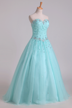 Load image into Gallery viewer, 2024 Quinceanera Dresses Pleated Bodice Sweetheart Ball Gown Floor-Length