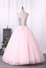 Load image into Gallery viewer, 2024 Ball Gown Sweetheart Quinceanera Dresses Tulle With Beading Floor Length