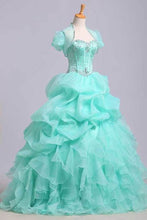 Load image into Gallery viewer, 2024 Ball Gown Sweetheart Jewel Beaded Bodice Bubble And Ruffled Skirt